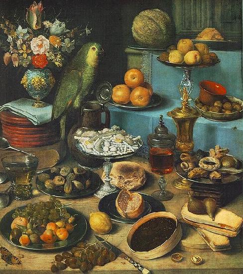 Georg Flegel Still life with Parrot oil painting image